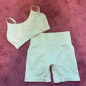 green activewear set